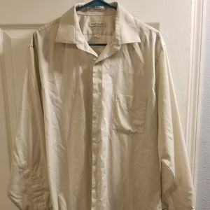 Van Heusen cream long sleeve shirt